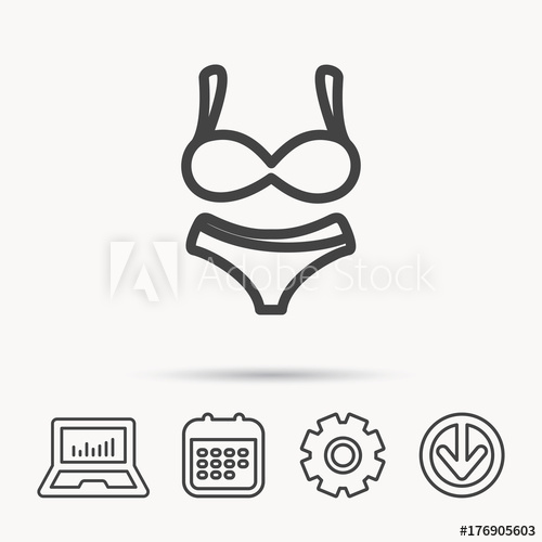 500x500 Lingerie Icon Women Underwear Sign