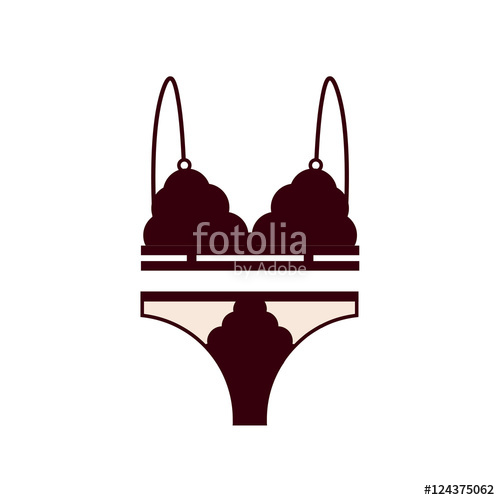 500x500 Underwear Isolated Set On White Background Lingerie Icon