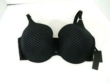 225x169 Ashley Graham Women Black Striped Lingerie Icon Bra Size D