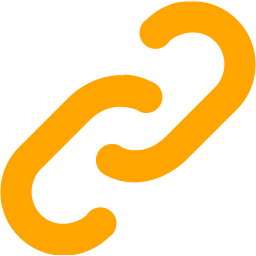 256x256 Orange Link Icon