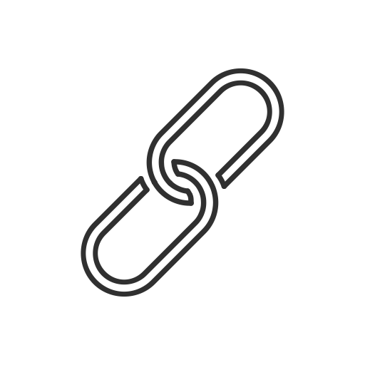 512x512 Clip, Link, Link Attached, Twitter Icon