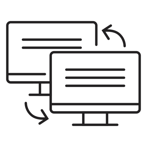 512x512 Two Computer Link Icon