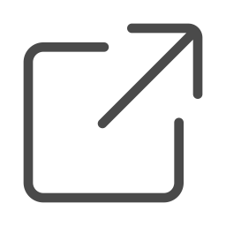 256x256 External Link Icon Of Line Style