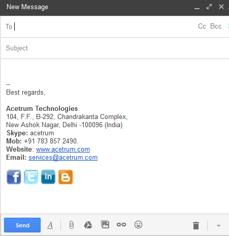 how to add linkedin icon to email signature outlook