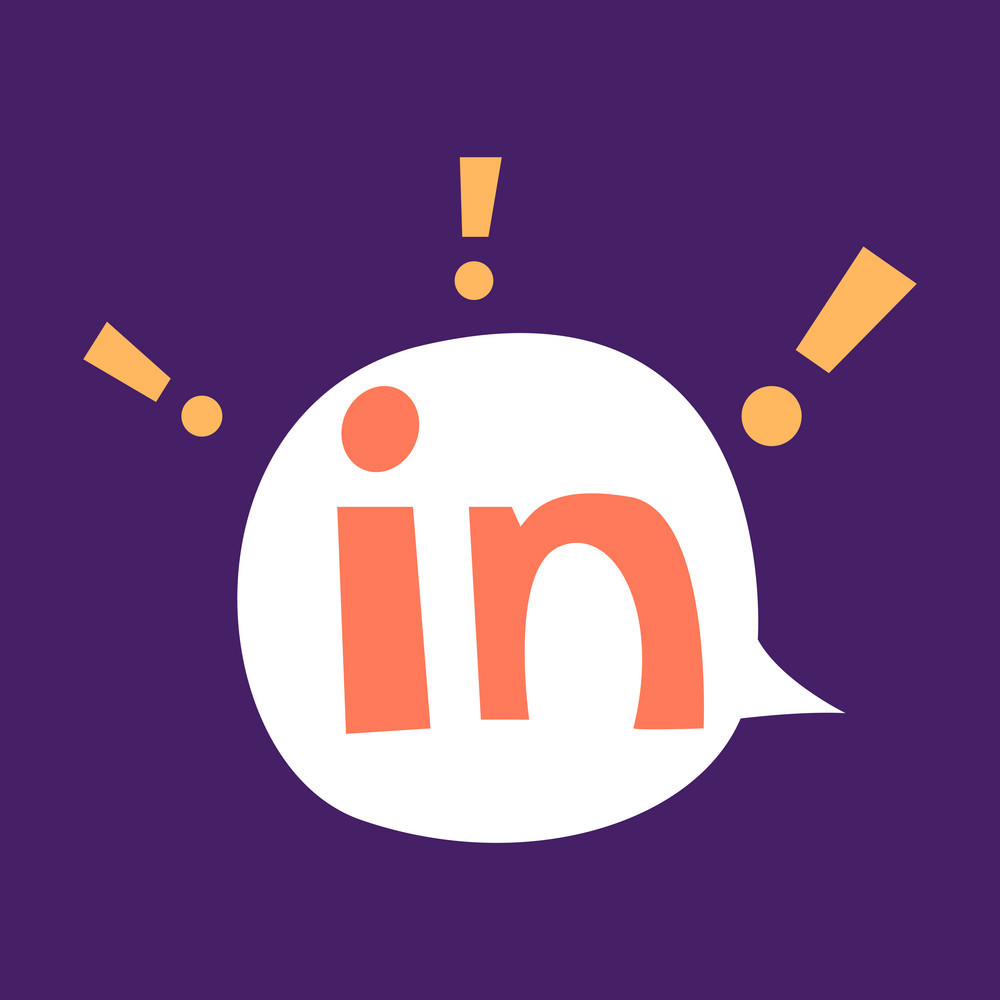 1000x1000 Flat Linkedin Color Icon Glossy App Icon Logo Vector