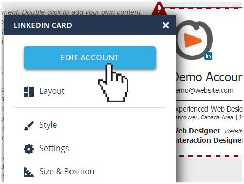 481x363 Linkedin Business Card On Your Website