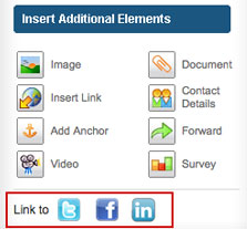 223x207 New Feature Put Clickable Twitter, Facebook Linkedin Buttons