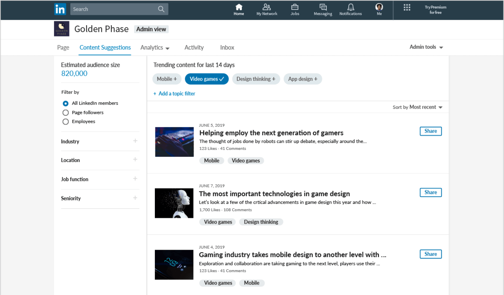 1920x1125 Linkedin Company Pages Get A Refresh With New Content Suggestion