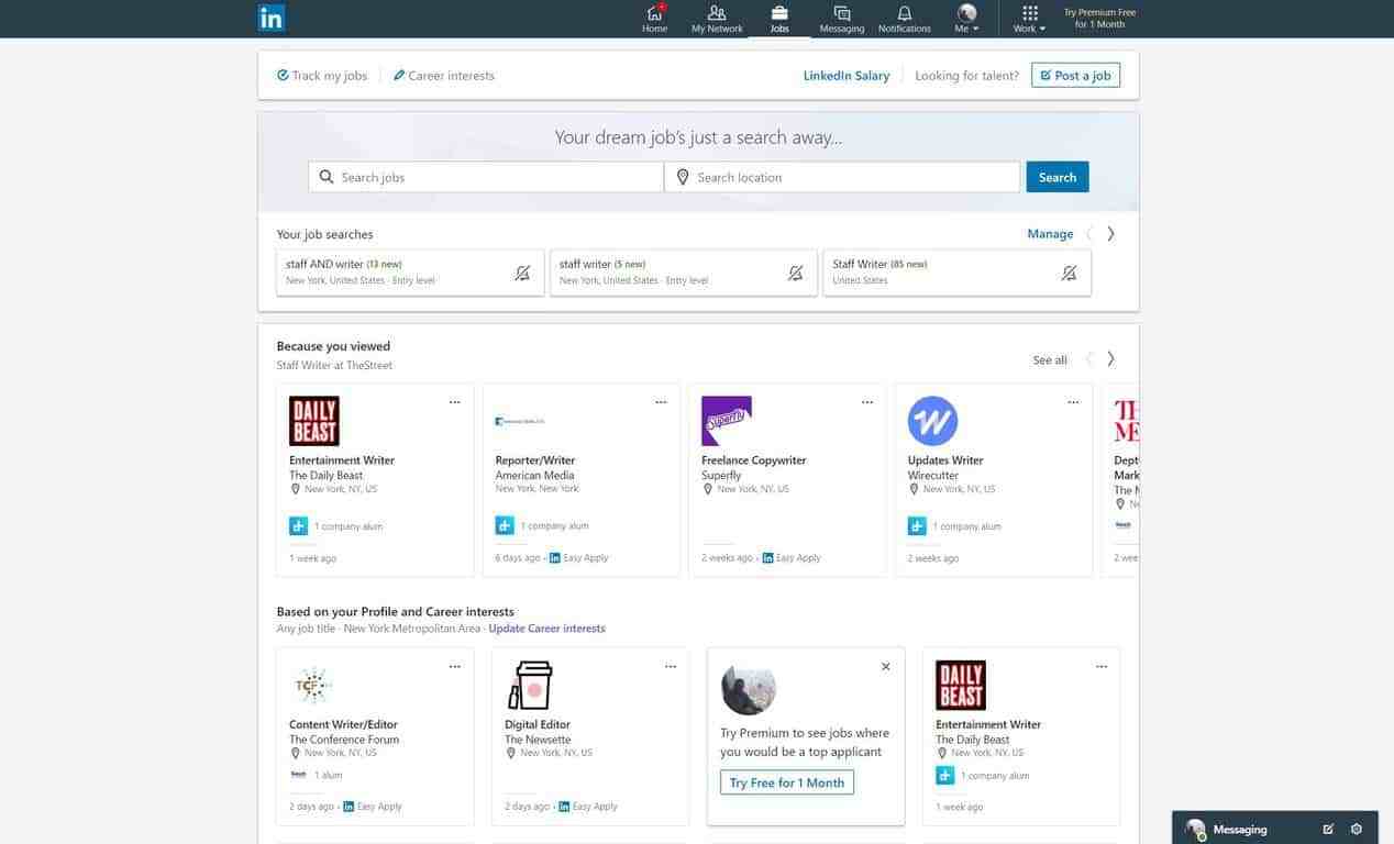 1268x768 Looking For Work Here's How To Search For A Job Using Linkedin
