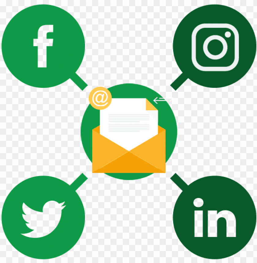 840x859 Facebook, Instagram, Linkedin And Twitter Icons