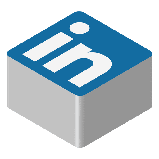 512x512 Linkedin Isometric Icon