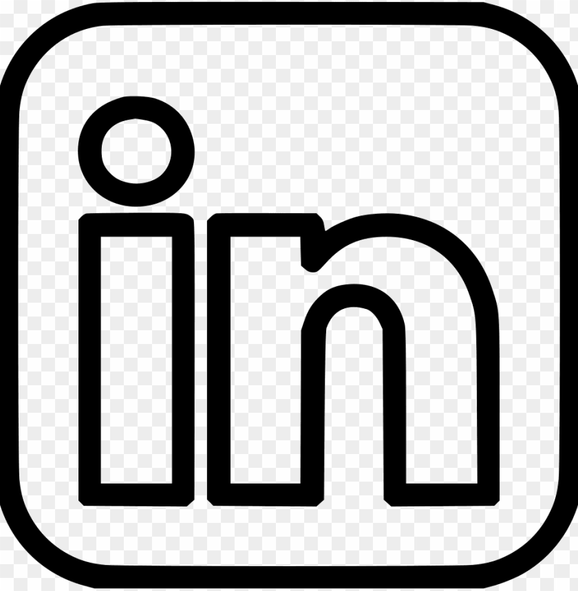 840x859 Linkedin Logo Black Png