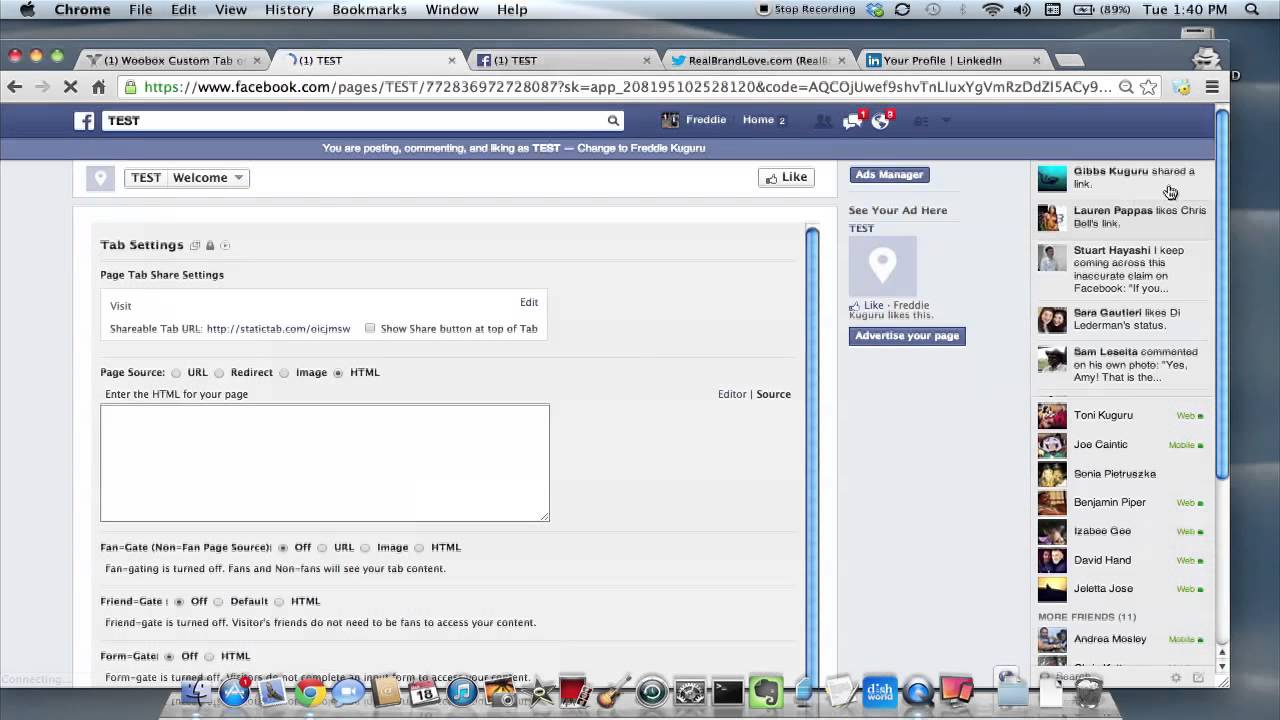 Adding Facebook, Twitter Linkedin Buttons On My Facebook 1280x720 Adding Facebook, Twitter Linkedin Buttons On My Facebook