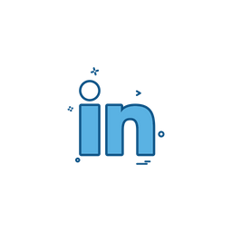 256x256 Linkedin Logo Icon Of Colored Outline Style