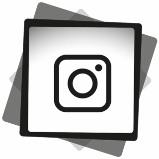320x320 Beautiful Instagram Black White Icon, Ig Icon, Instagram