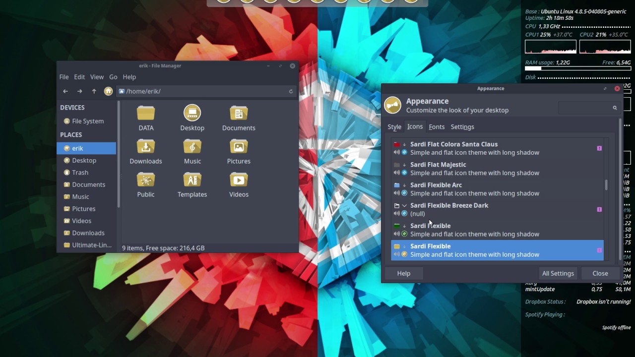 1280x720 Linux Mint Xfce Let Us Go Over All Sardi Icons Icon Sets