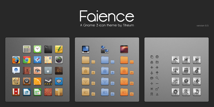 900x450 The Faience Pack Gets A Beautiful New Theme, Gnome Shell