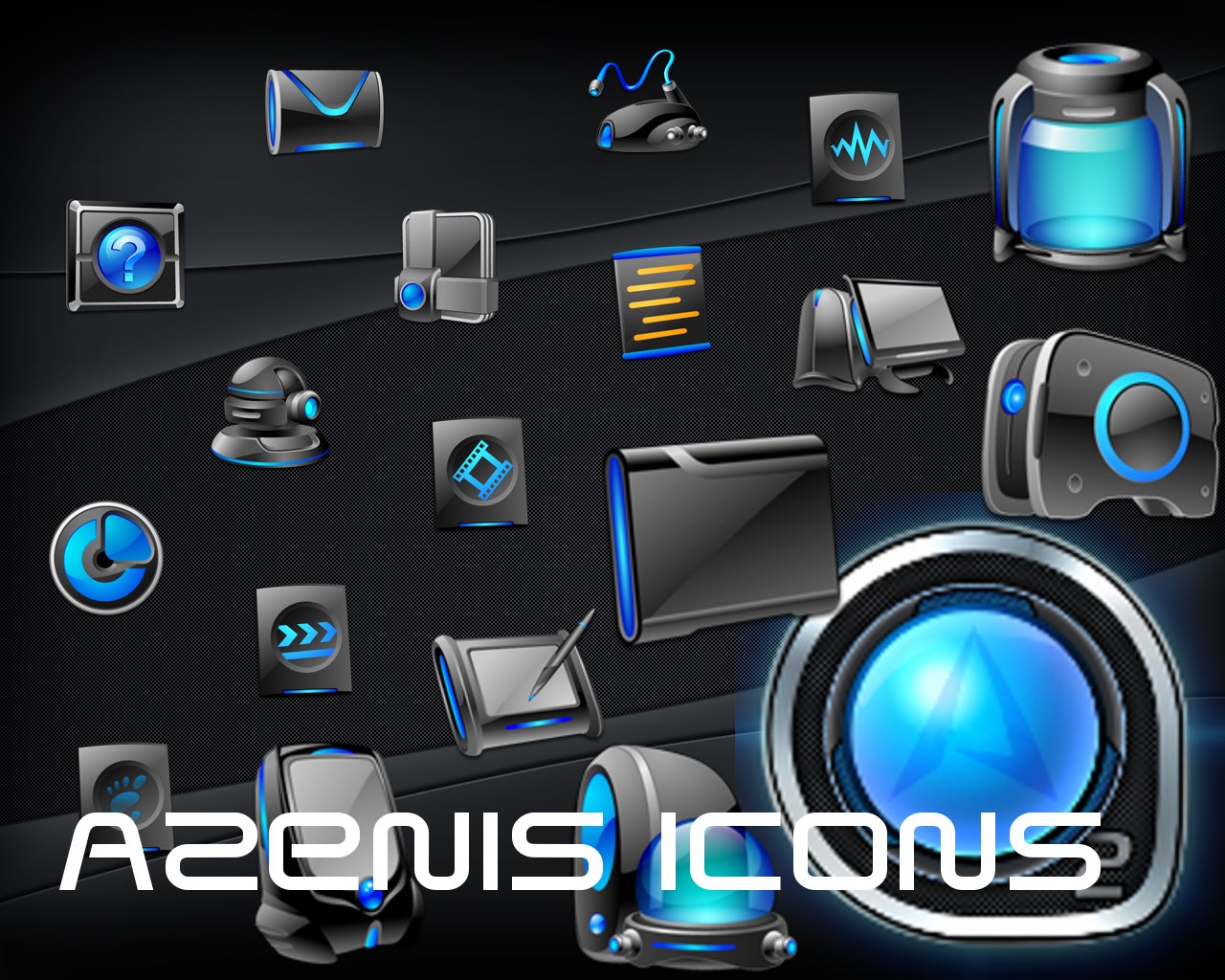 1280x1024 Azenis Icons