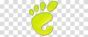 300x128 Ubuntu Linux Logo Icon, Gnome Green, Yellow Foot Logo Transparent