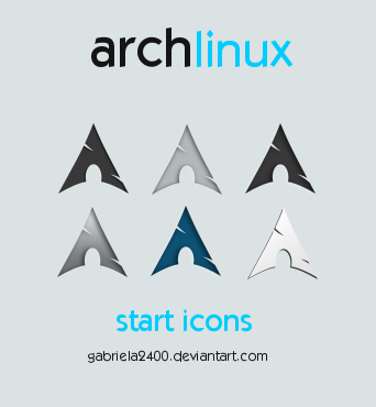 342x370 Arch Linux Start Icons