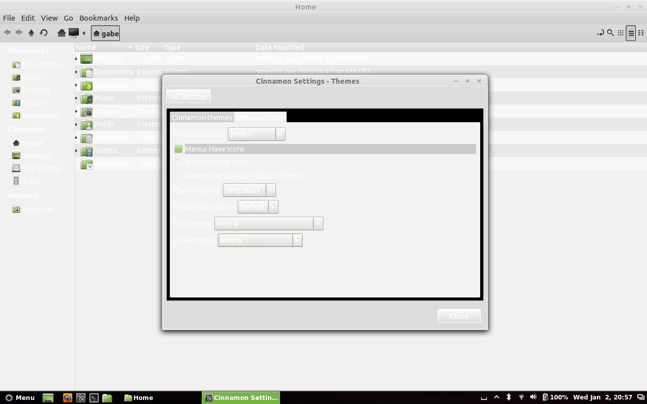 1280x800 How To Install Linux Mint X Gtkwindow Themeicon Theme On Ubuntu