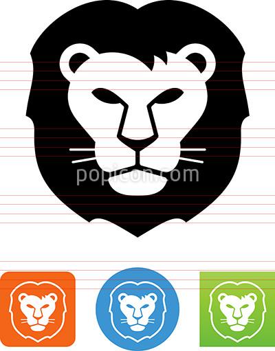 400x511 Lion Face Icon