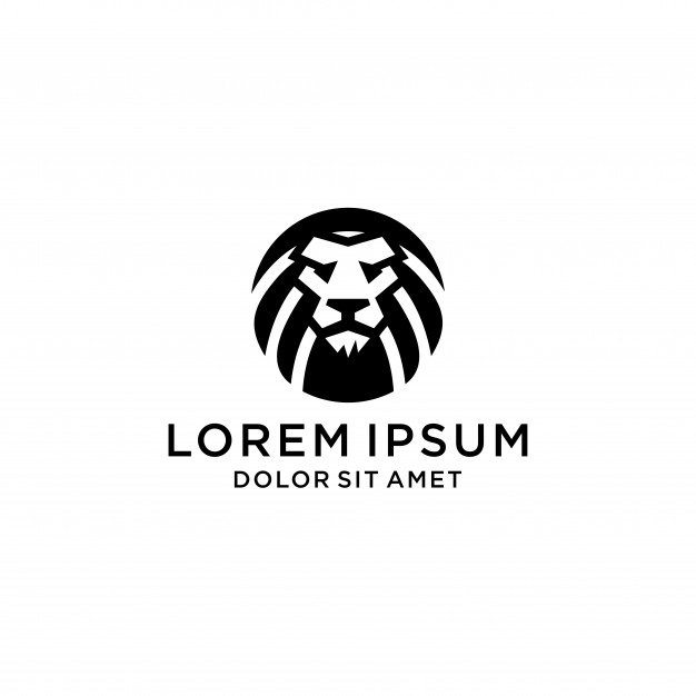 626x626 Lion Head Icon Logo Mark Vector Premium Download