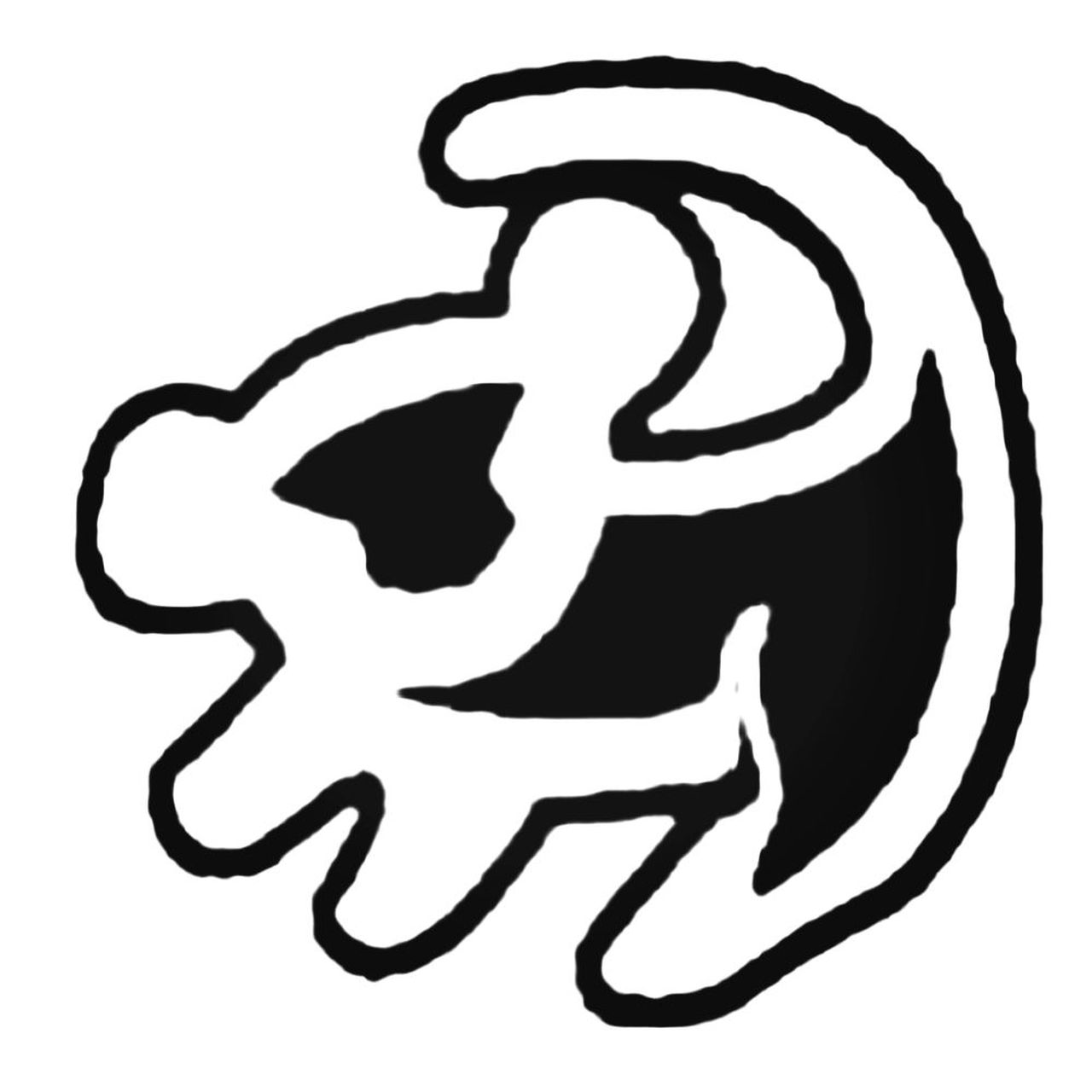 1280x1280 Lion King Icon Decal Sticker