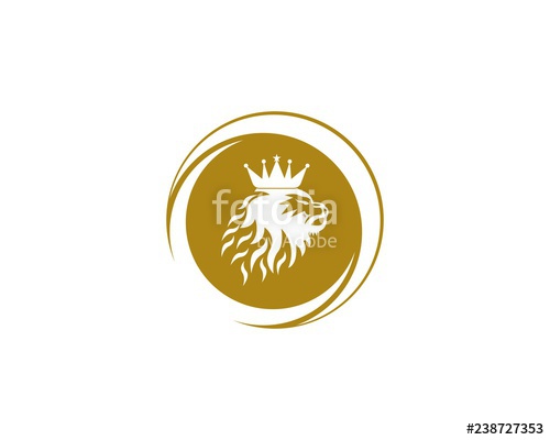 500x400 Lion King Icon Logo Template Vector Stock Image And Royalty Free