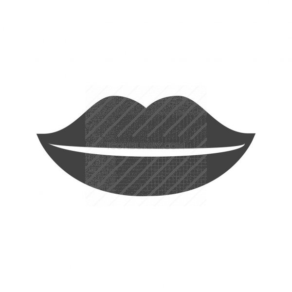 600x600 Lips Glyph Icon