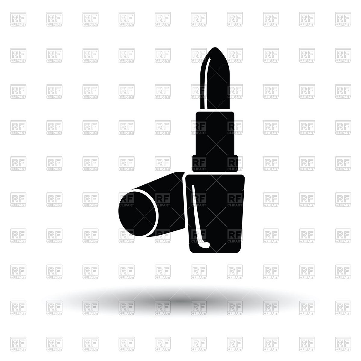1200x1200 Lipstick Icon With Shadow Design Vector Image Of Beauty, Fashion