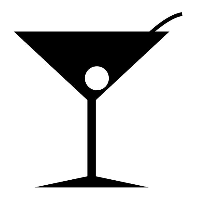 640x640 Cocktails Bars Liquor Free Icon Mark Illustration