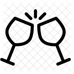 256x256 Drink, Congratulation, Glass, Liquor, Outing Icon Of Line Style