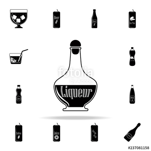 500x500 Bottle Of Liquor Icon Drink Icons Universal Set For Web