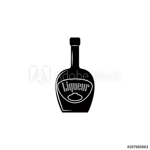 500x500 Bottle Of Liquor Icon Element Of Simple Drinks Icon For Mobile