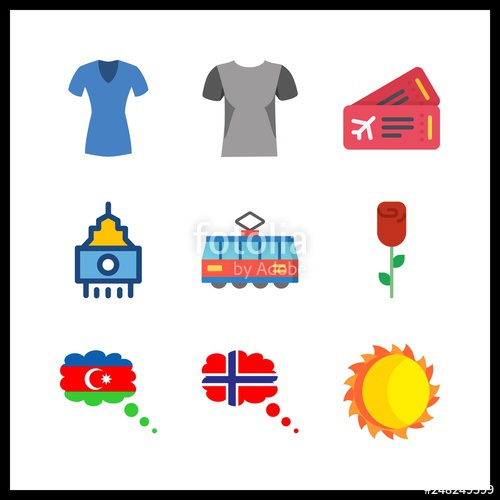500x500 View Icon Vector Illustration View Set Azerbaijan And Tram