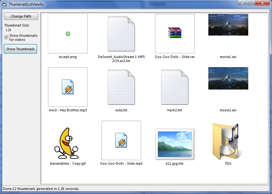 870x622 Vista Advanced Thumbnail Listview Icons, Images, Videos