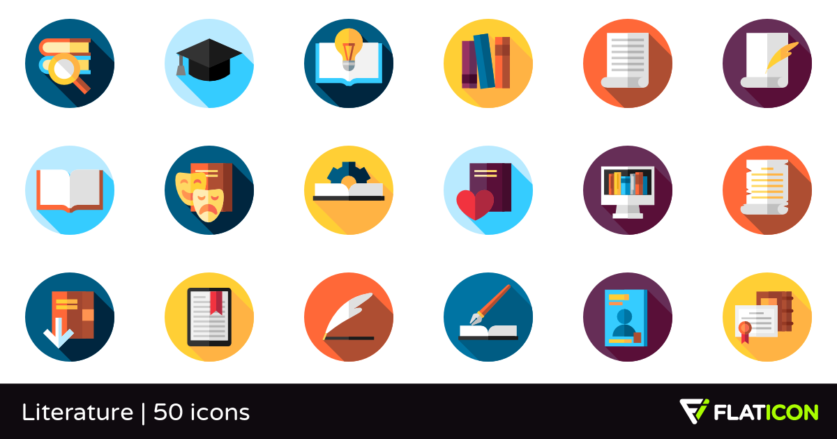 1200x630 Literature Free Icons