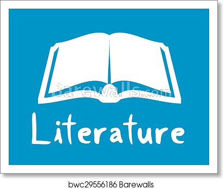 435x370 Literature Icon, Art Print Barewalls Posters Prints