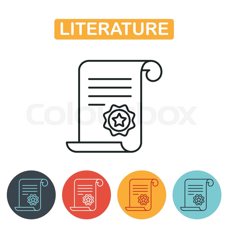 800x800 Literature Icon Ancient Parchment Stock Vector Colourbox