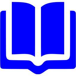 256x256 Blue Literature Icon