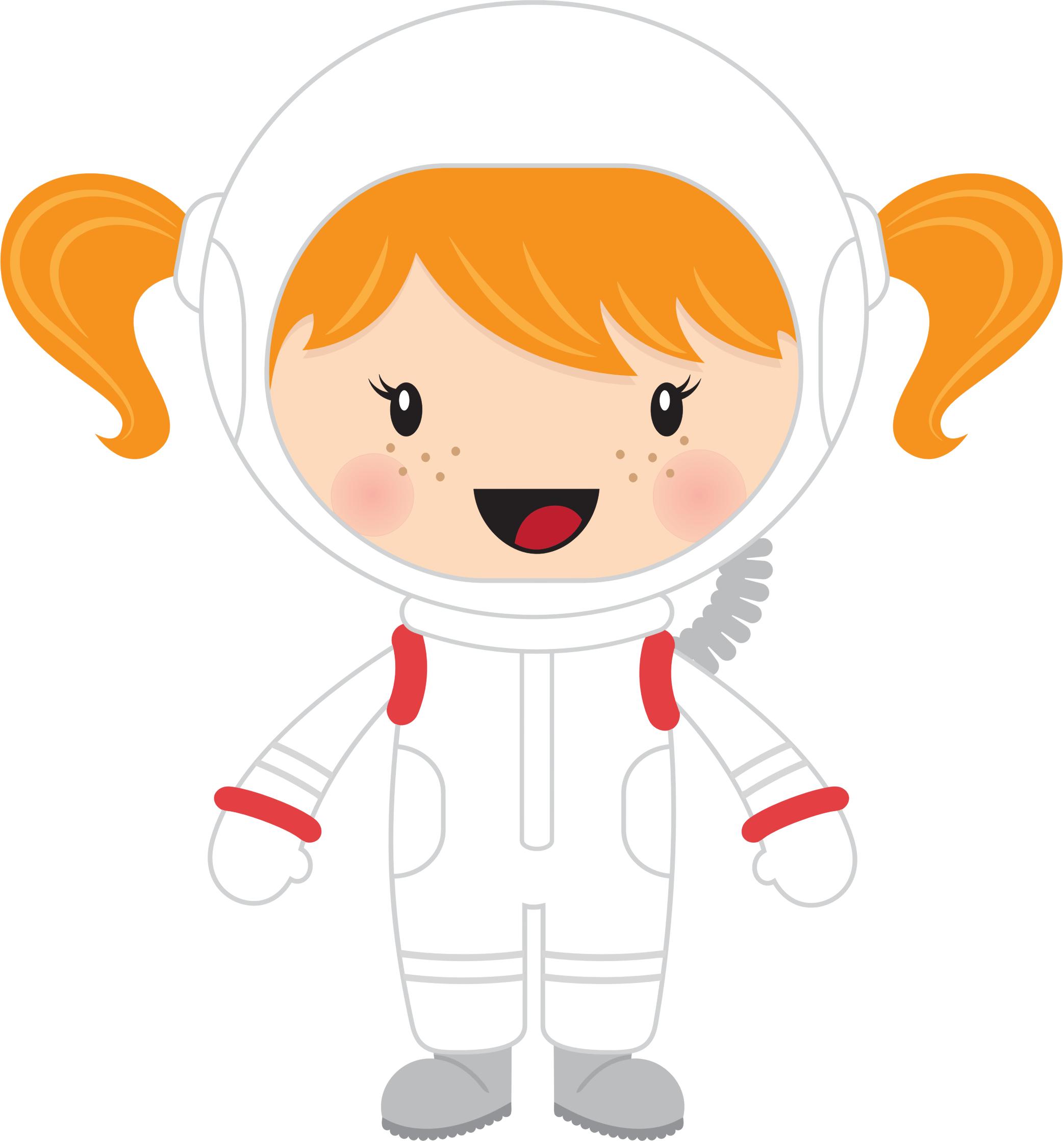 2084x2238 Little Girl Astronaut Icons Png