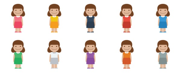 600x259 Little Girl Icons Free Icon Packs Ui Download