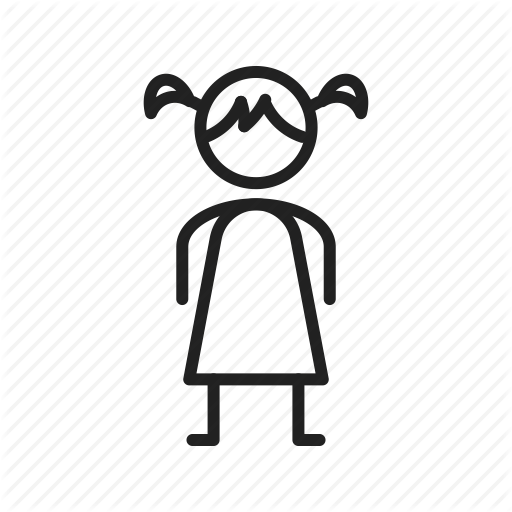 512x512 Child, Girl, Happy, Kid, Little, Standing, Young Icon