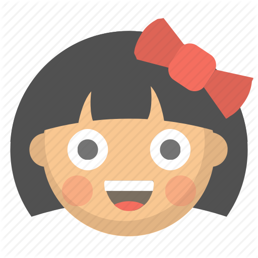 512x512 Child, Cute, Emoji, Face, Girl, Kid, Little Icon