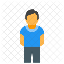 256x256 Little Man Icon Of Flat Style