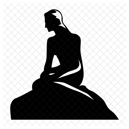 512x512 Little Mermaid Icon Of Glyph Style