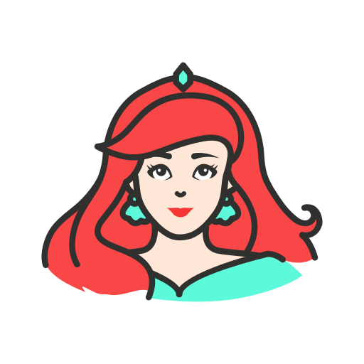512x512 Ariel, Disney Princess, Little Mermaid, Princess Icon