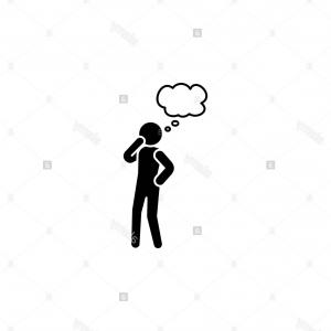 300x300 Little Man Thinking Vector Clipart Soidergi