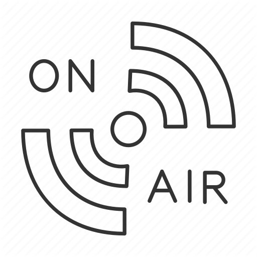 512x512 Broadcast, Live, Media, On Air, Podcast, Radio, Signal Icon